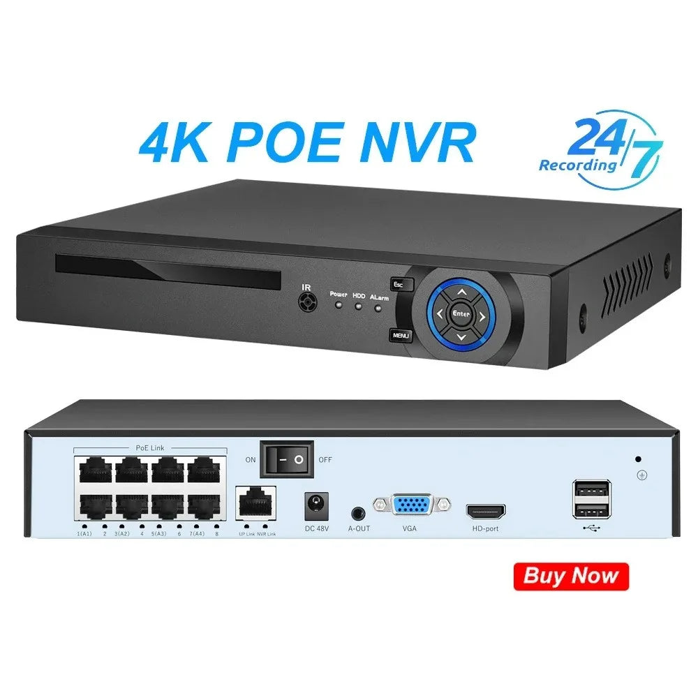 4K Outdoor Security Camera with Audio and Color Night Vision.