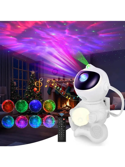 Astronaut Galaxy Projector and Bluetooth Speaker with Relaxing Sleep Music.