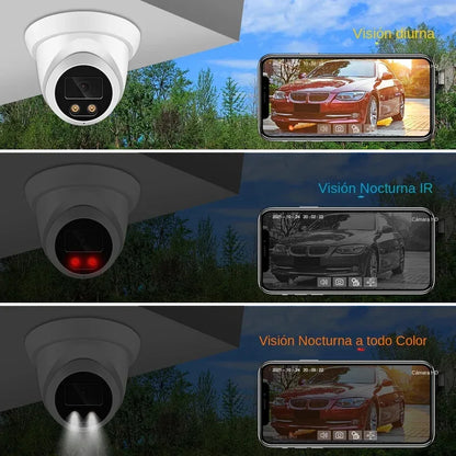 4K Outdoor Security Camera with Audio and Color Night Vision.