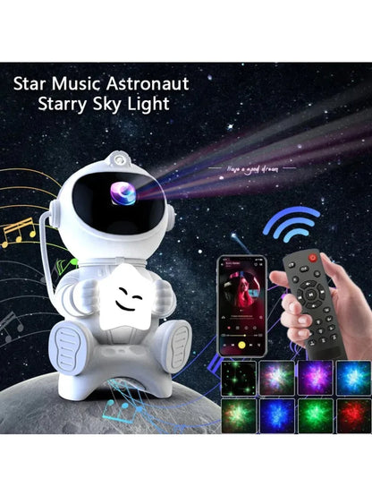 Astronaut Galaxy Projector and Bluetooth Speaker with Relaxing Sleep Music.