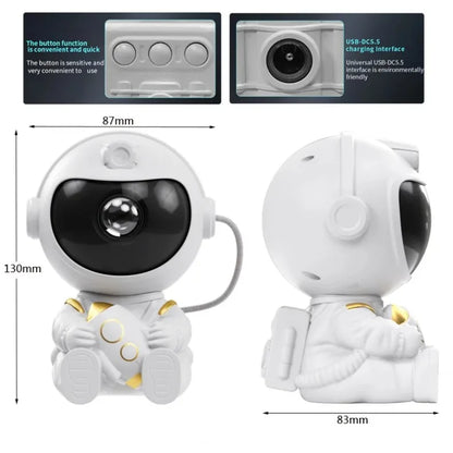 Astronaut Galaxy Projector and Bluetooth Speaker with Relaxing Sleep Music.