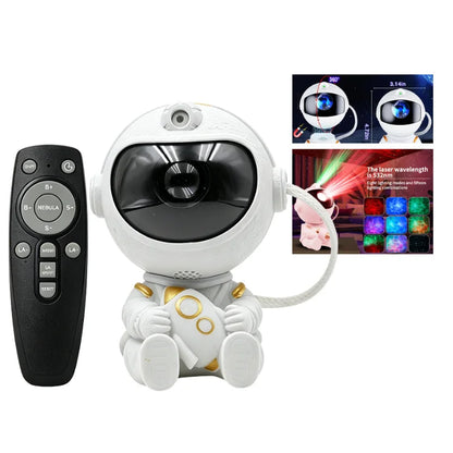 Astronaut Galaxy Projector and Bluetooth Speaker with Relaxing Sleep Music.