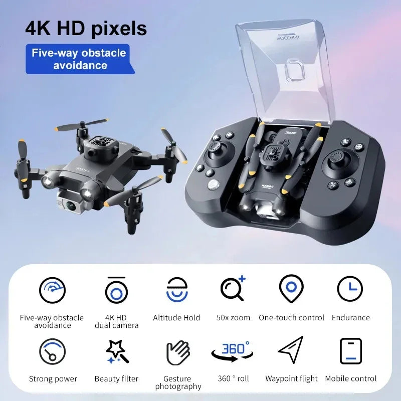 Mini Dron con Cámara HD 4K 1080P FPV RC -Dron con Evitación de Obstáculos-