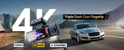4K Dash Cam y DVR de Video en Streaming con GPS