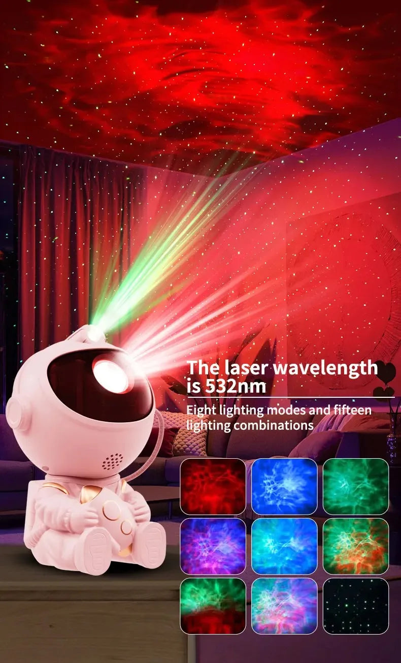 Astronaut Galaxy Projector and Bluetooth Speaker with Relaxing Sleep Music.