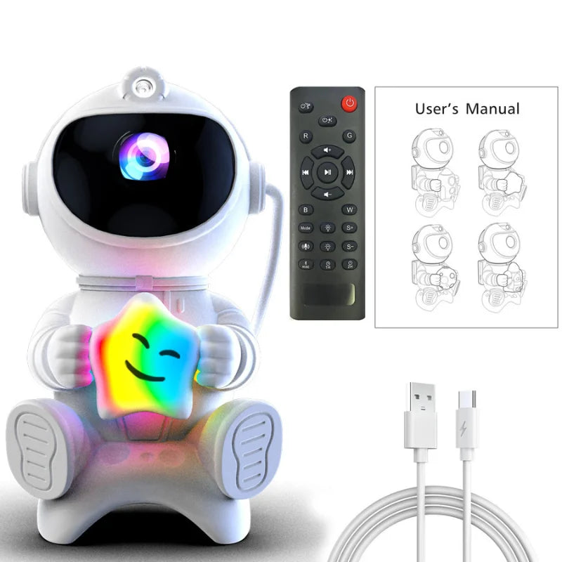 Astronaut Galaxy Projector and Bluetooth Speaker with Relaxing Sleep Music.