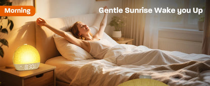 Sunrise Alarm Clock, 30-Minute Timer. Night Lights. Sleep Aid,