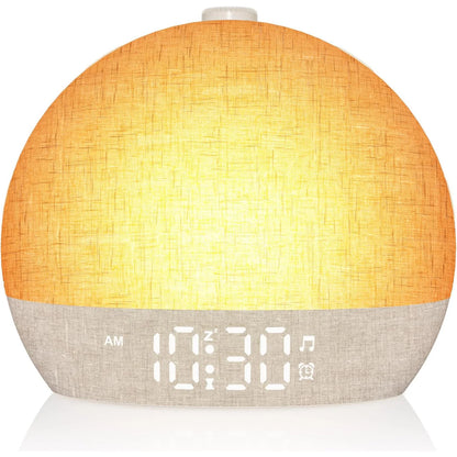 Sunrise Alarm Clock, 30-Minute Timer. Night Lights. Sleep Aid,