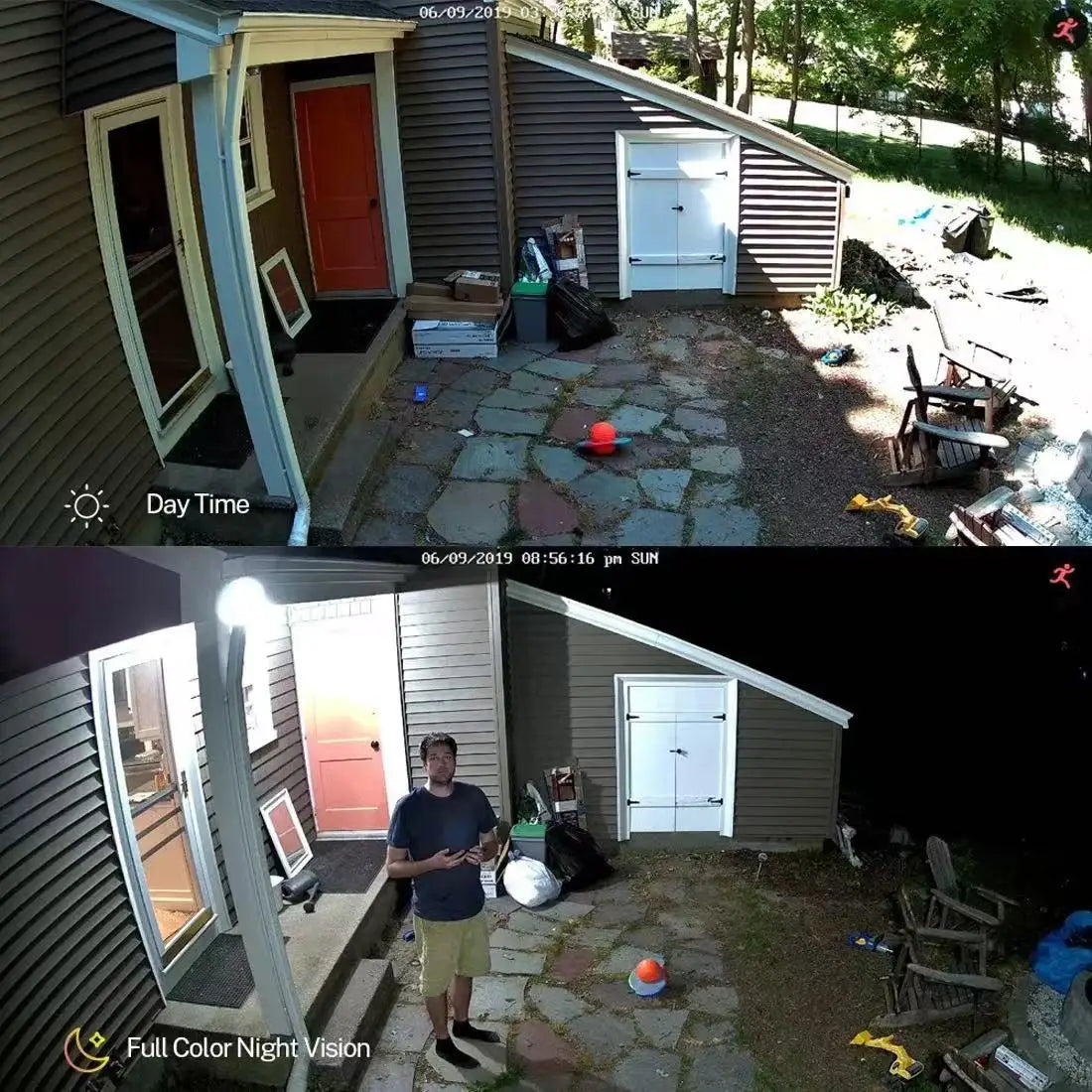 4K Outdoor Security Camera with Audio and Color Night Vision.