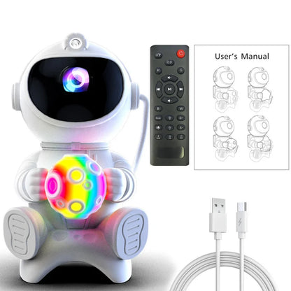 Astronaut Galaxy Projector and Bluetooth Speaker with Relaxing Sleep Music.
