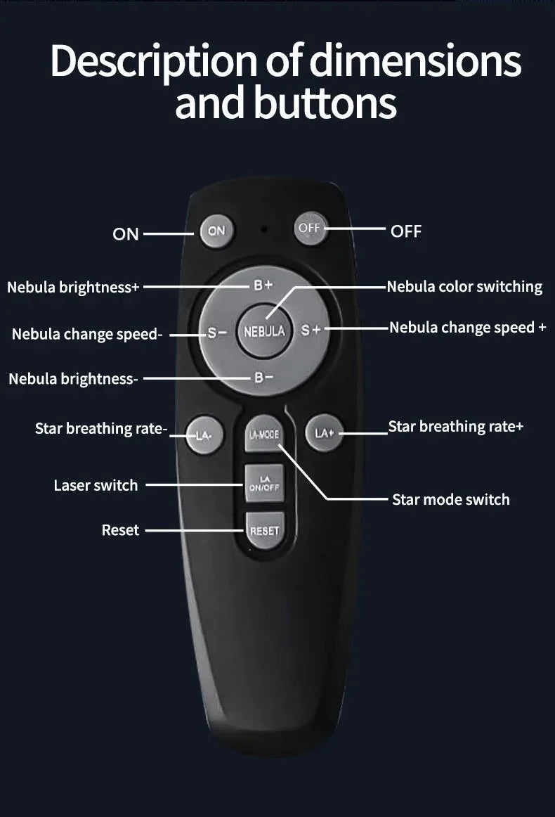 Astronaut Galaxy Projector and Bluetooth Speaker with Relaxing Sleep Music.