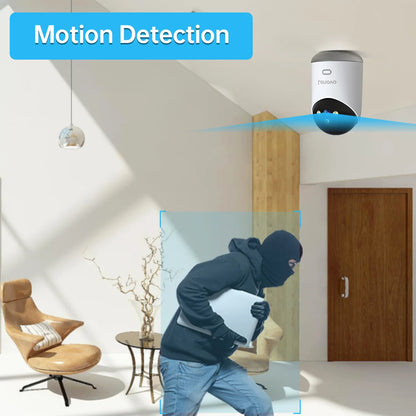 Cámara de videovigilancia WiFi Lenovo de 5 MP. Con seguimiento automático nocturno, seguridad CCTV y monitor de bebé.