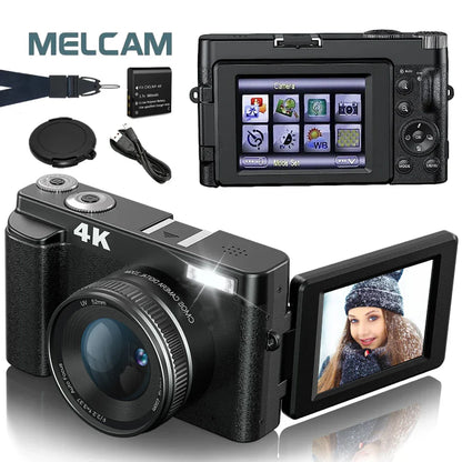 4K 48MP Digital Camera for Blogging, Photography, and Video Editing