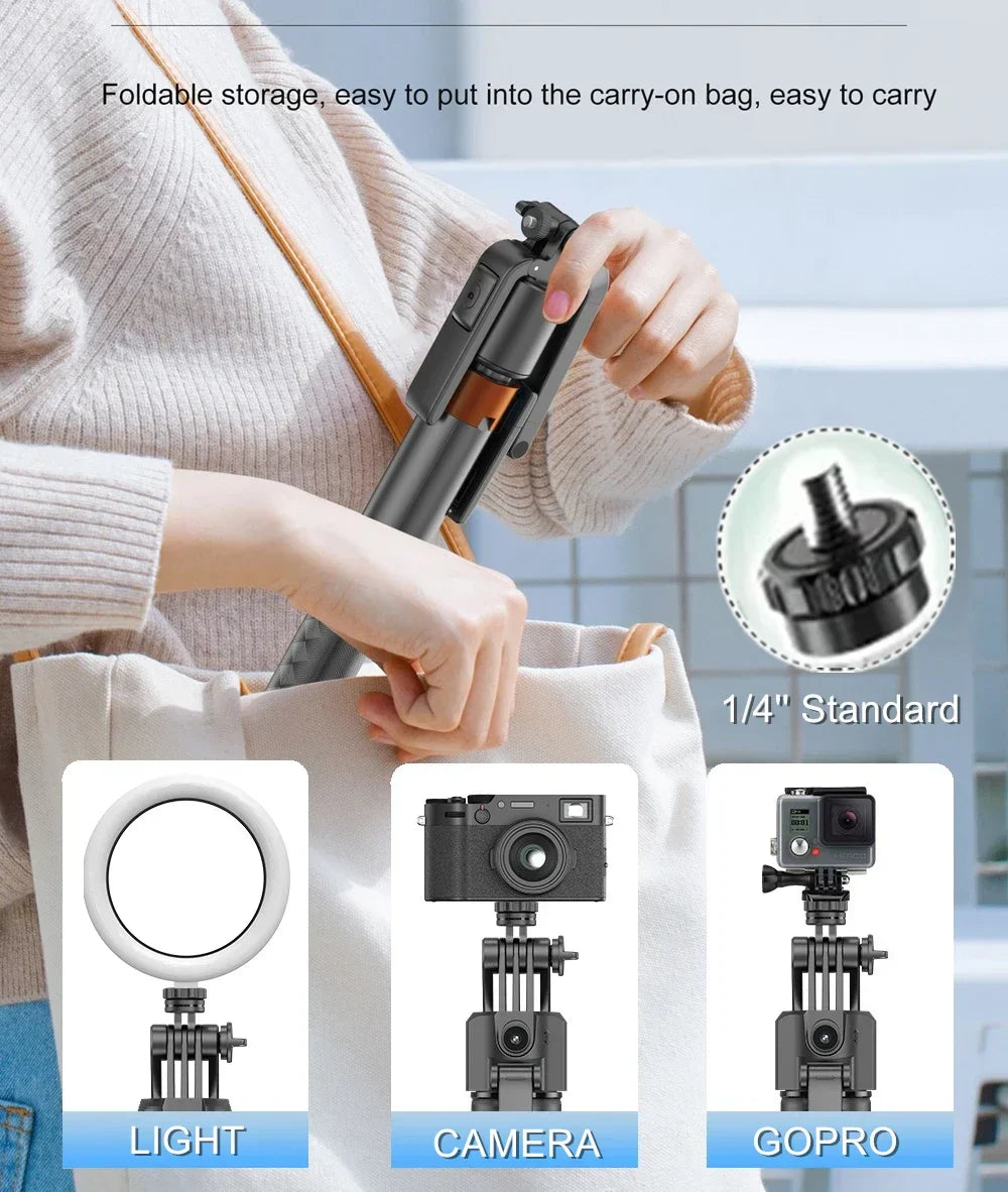 180cm Selfie Stick Tripod with Face Tracking