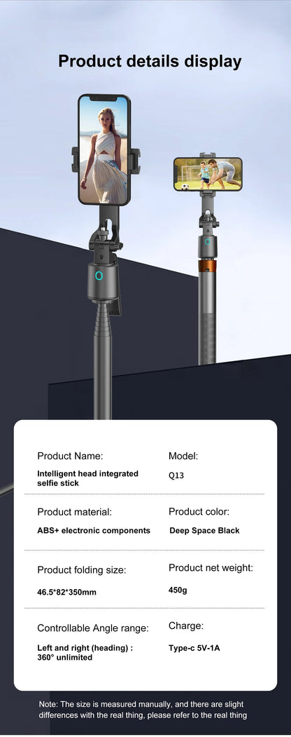 180cm Selfie Stick Tripod with Face Tracking