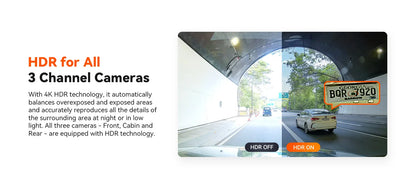 4K Dash Cam Streaming DVR Rearview Mirror Video Recorder with GPS
